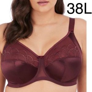 38L Elomi Cate Side Underwire Bra (Burgundy) (38HH UK SIZE | 38L US SIZE)